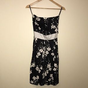 Strapless floral dress